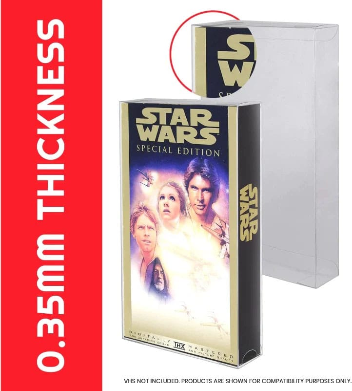 PET Protectors 25-Pack for VHS