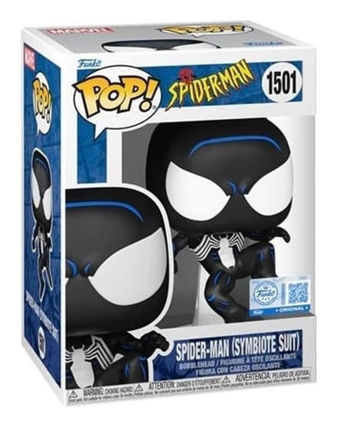 Spider-Man POP! Marvel Vinyl Figure Black Suit Spidey 9 cm