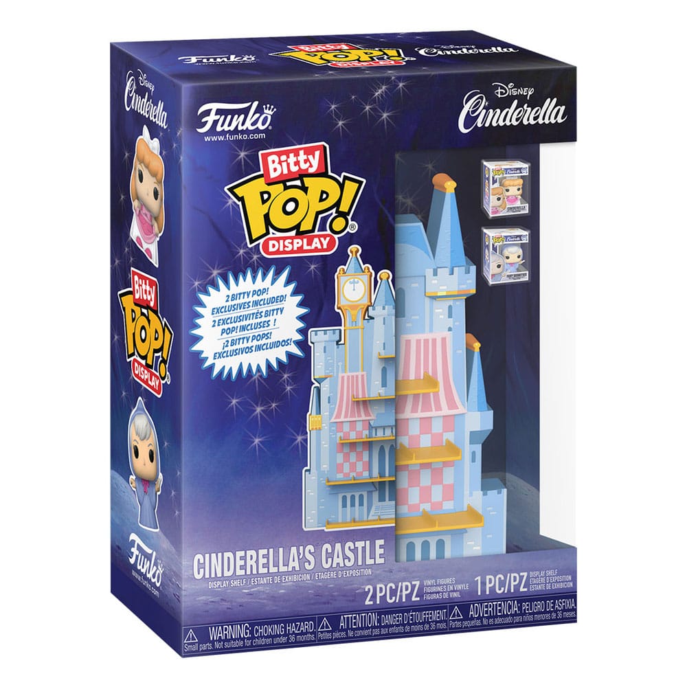 Disney Bitty POP! Display with 2 Vinyl Figures Cinderella's Castle