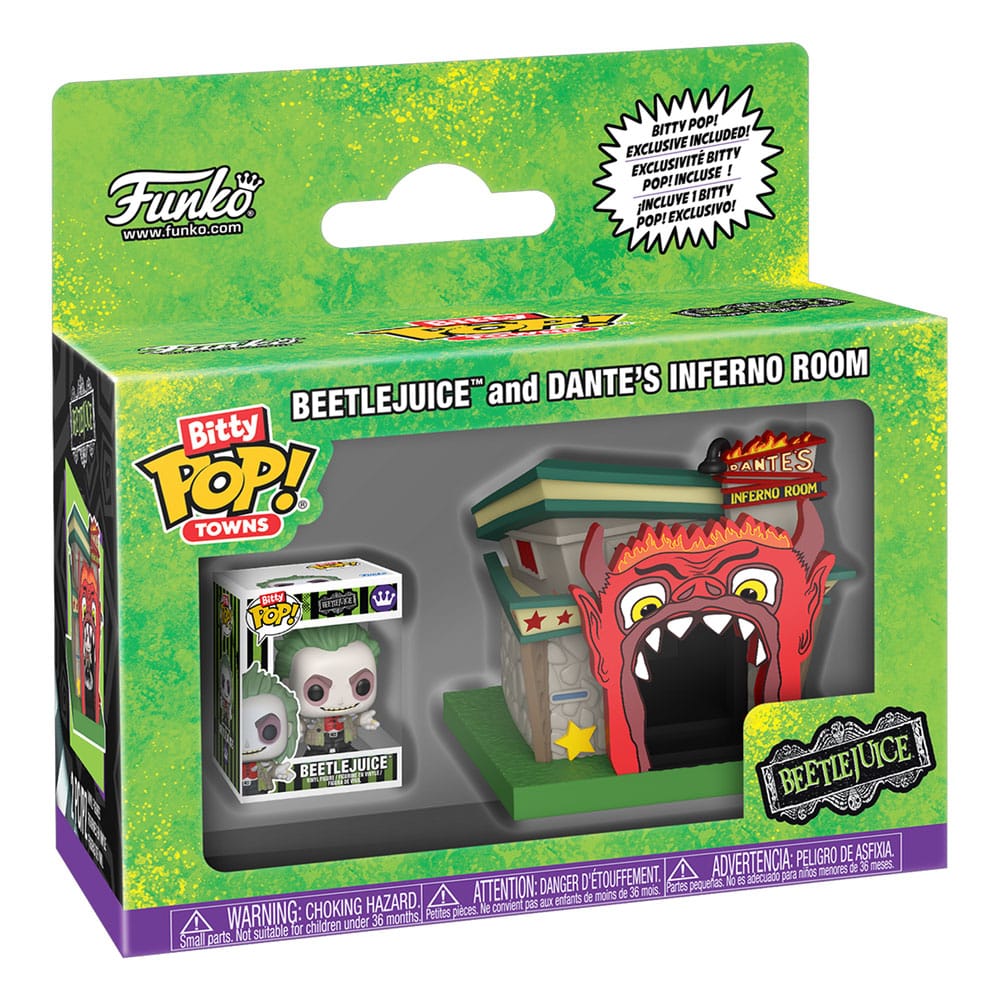 Beetlejuice Bitty POP! Towns Vinyl Figure Beetlejuice and Dante's Inferno Room