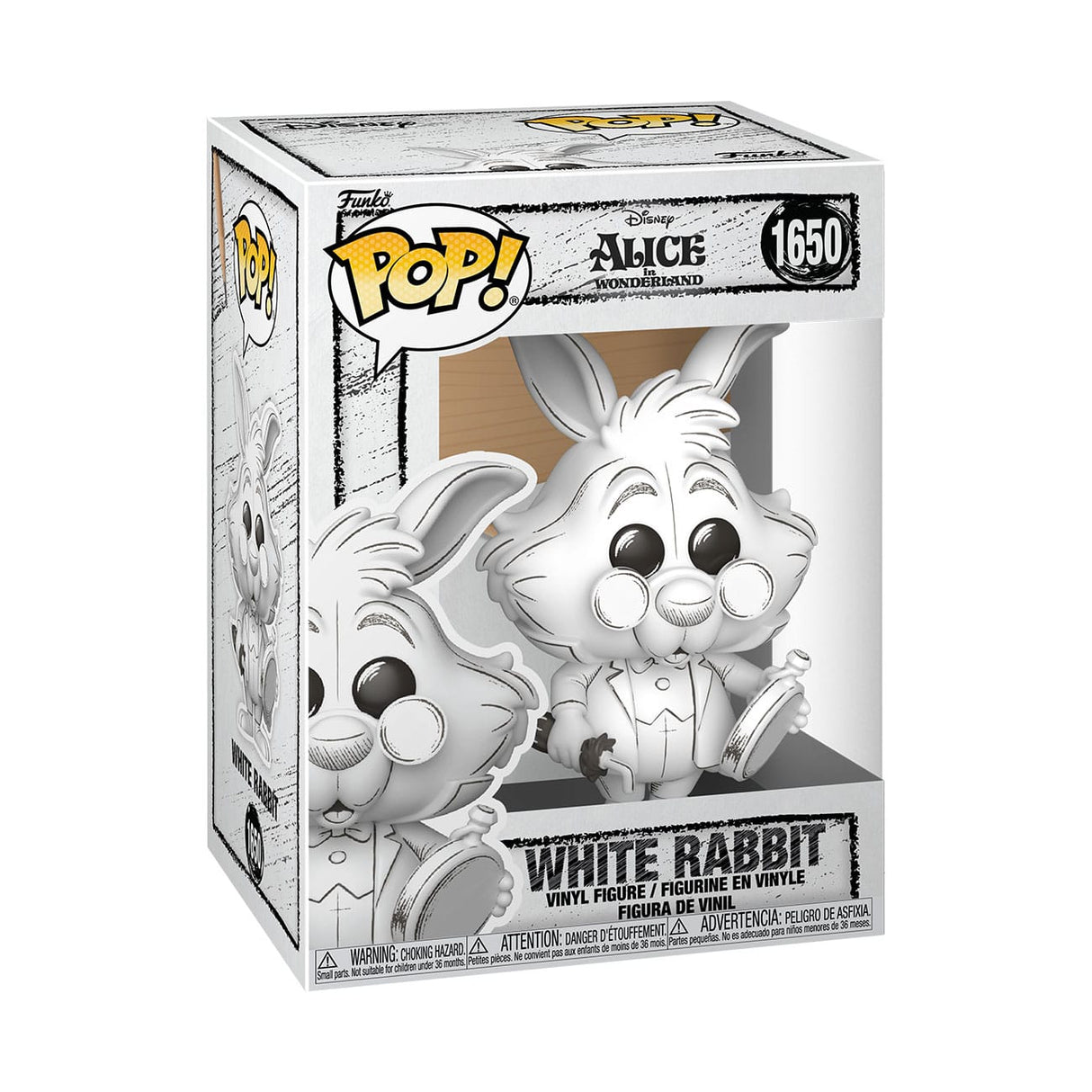 Disney POP! Vinyl Figure Sketched- White Rabbit 9 cm