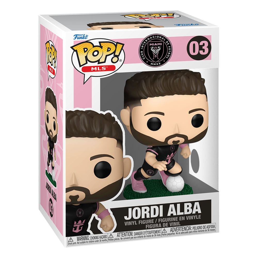 MLS POP! Sports Vinyl Figure Inter Miami- Jordi Alba(away) 9 cm