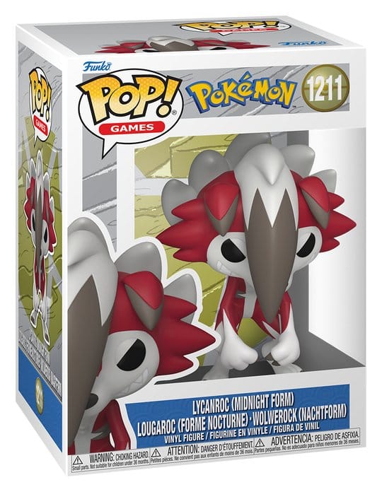 Pokémon POP! Games Vinyl Figure Lycanroc(Midnight) 9 cm