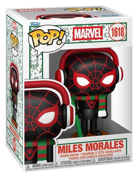 Marvel POP! Vinyl Figure : Holiday S6- Miles(NTKR) 9 cm