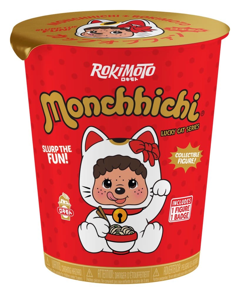 Monchhichi Rokimoto Figure Cup of Fun Lucky Cat Series 10 cm Blind Box Display (6)
