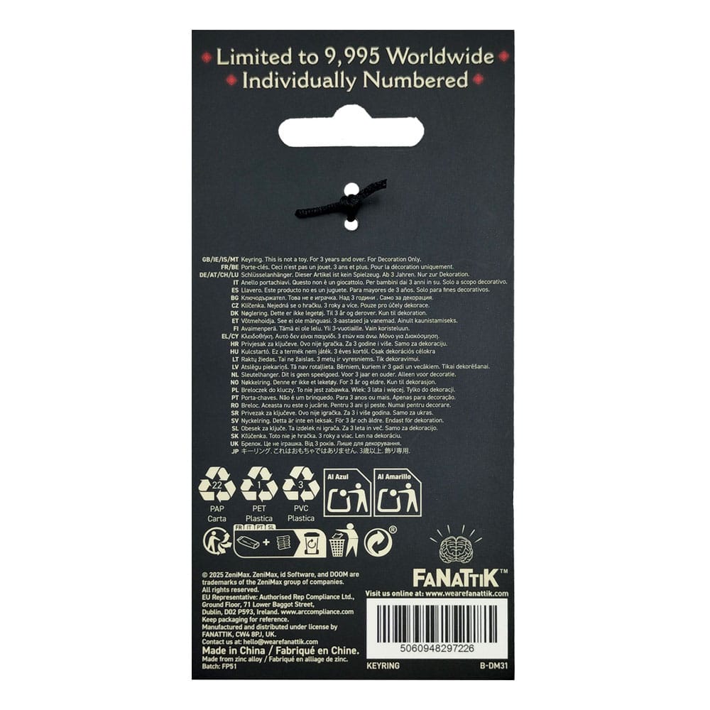 Doom: The Dark Ages Keychain Skull Crusher Limited Edition