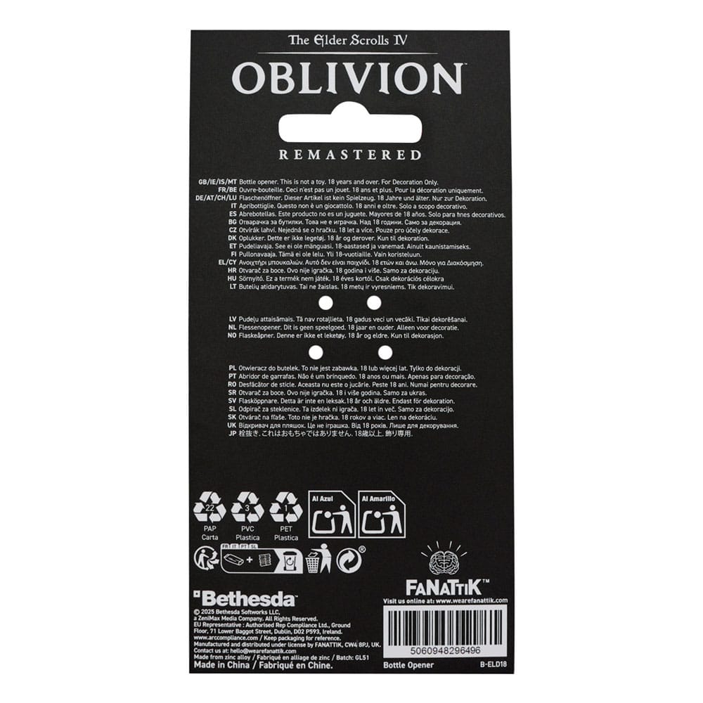 The Elder Scrolls IV: Oblivion Bottle Opener Mehrune´s Razor