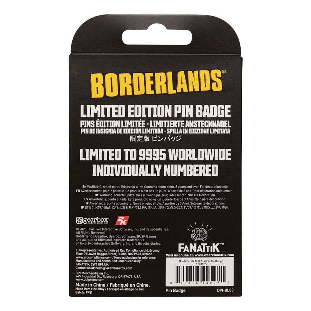 Borderlands Pin Badge Butt Stallion Limited Edition