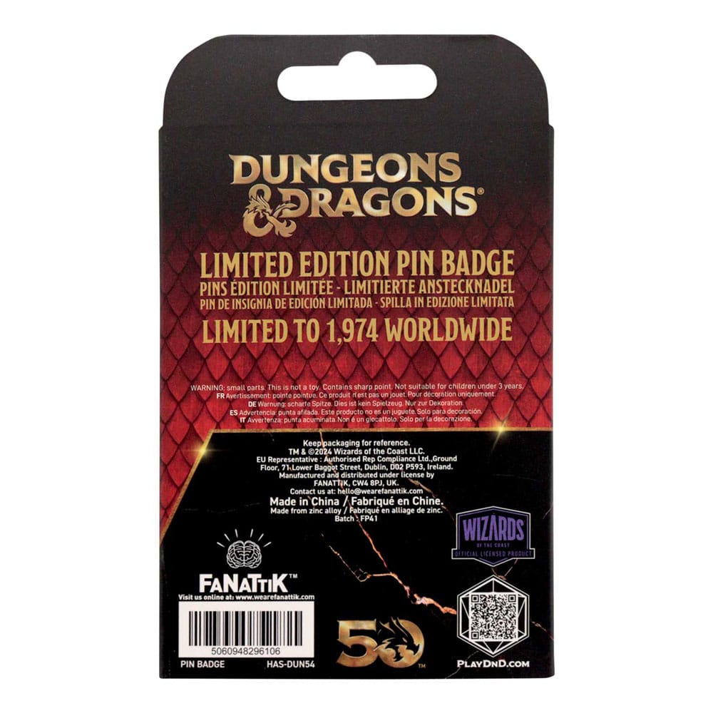Dungeons & Dragons Pin Badge Alignment Spinner Coloured Limited Edition