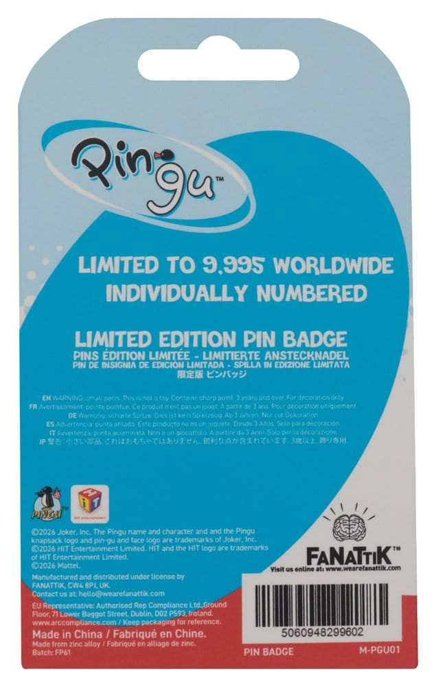 Pingu Pin Badge Headphones Limited Edition