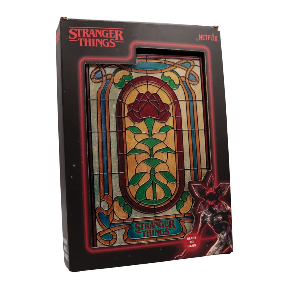Stranger Things Resin Plaque Creel House Stained Glass Window
