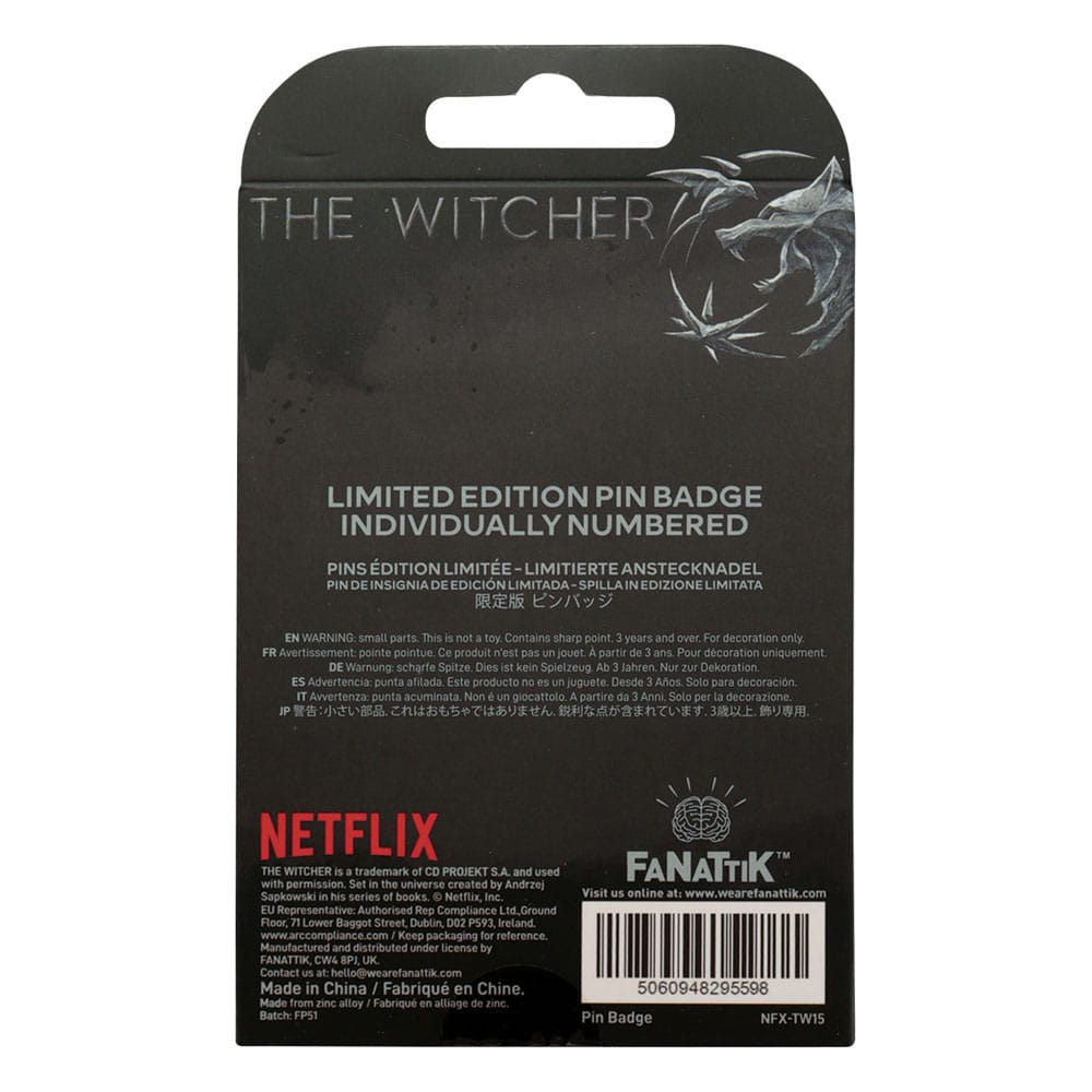 The Witcher Pin Badge Witcher Symbol Limited Edition
