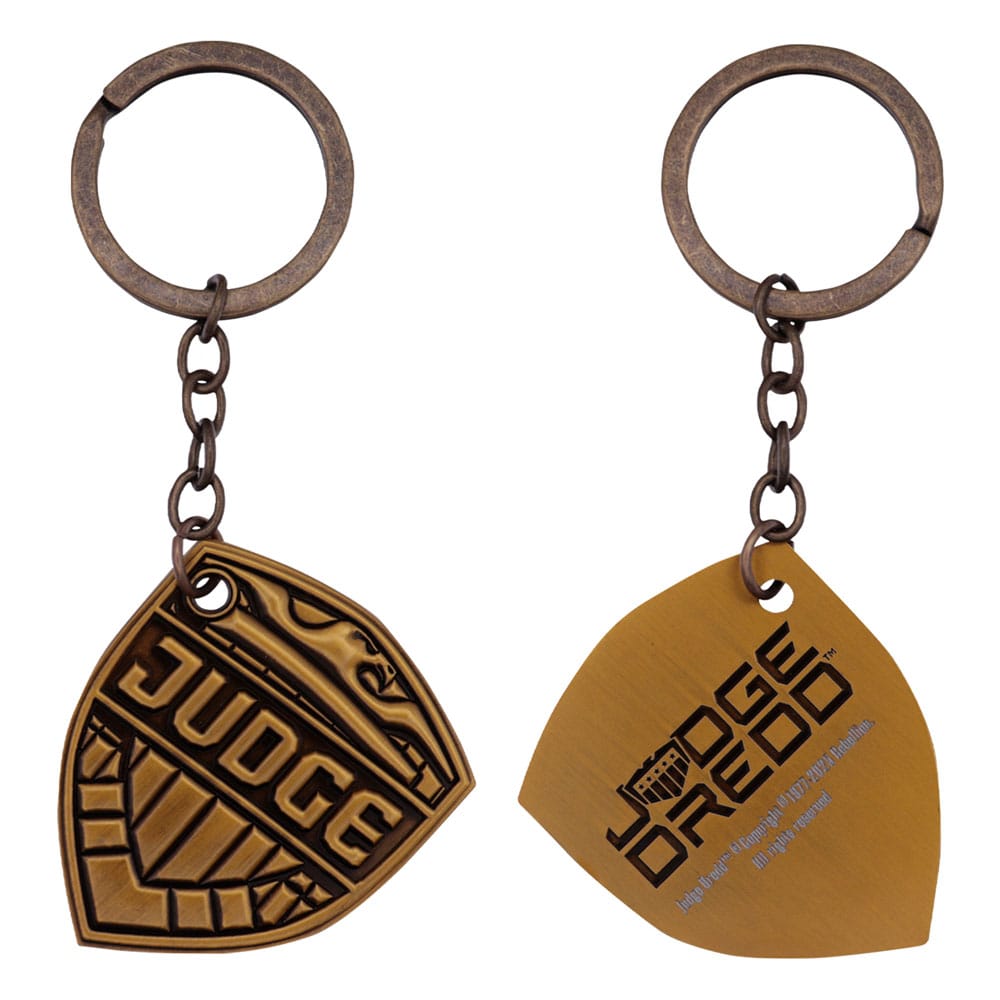 2000 AD Keychain Judge Dredd Badge Limited Edition