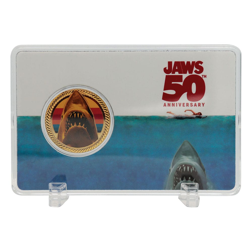 Jaws Collectable Coin 50th Anniversary 24k Gold Plated Limited Edition