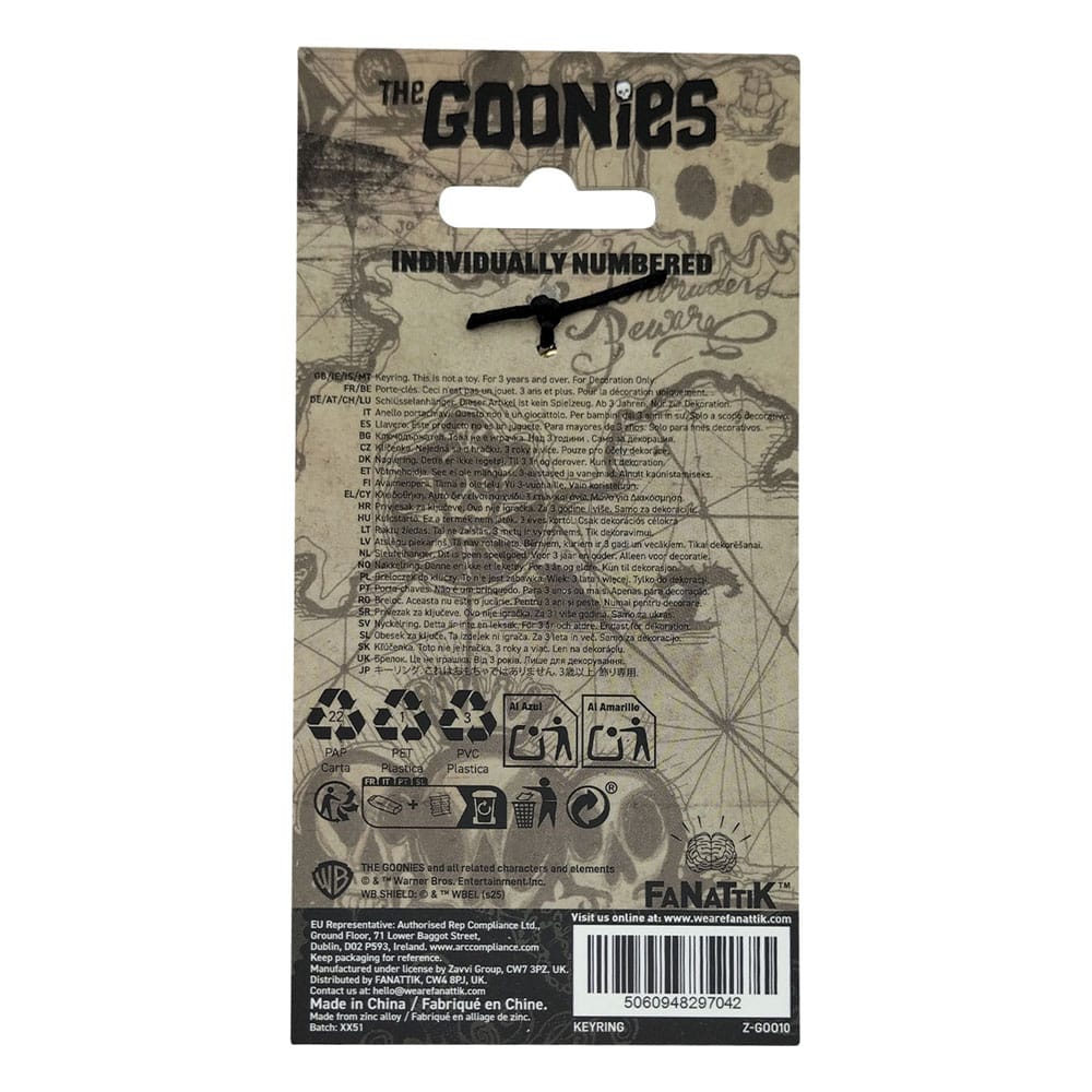The Goonies Keychain 40th Anniversary Copper Bones Limited Edition