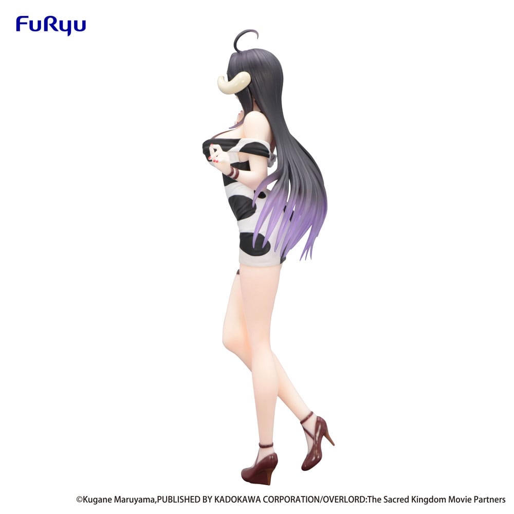 Overlord Trio-Try-iT PVC Statue Albedo Mini Dress Cow Pattern Ver. 21 cm