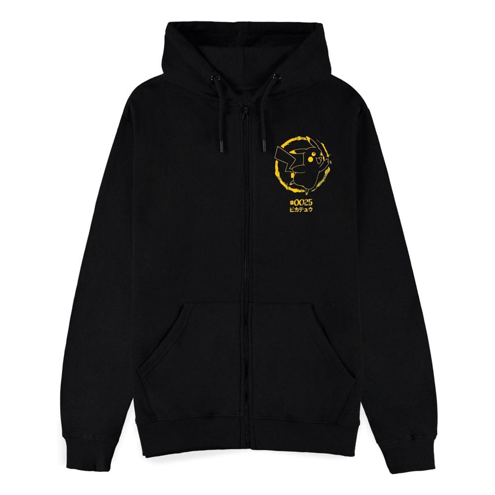 Pokémon Zipper Hoodie Pikachu Thunderstrike Size M