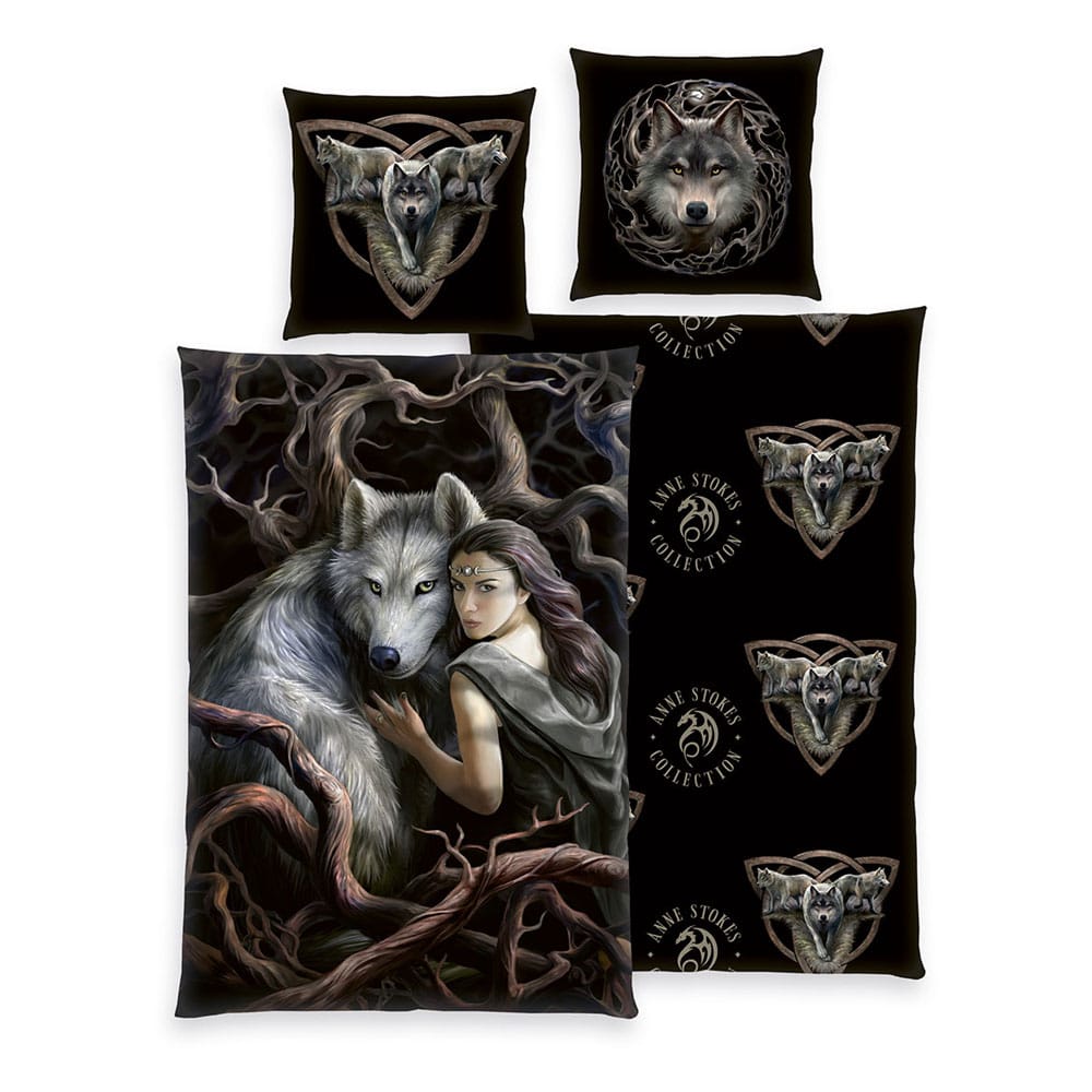 Anne Stokes bed linen Wolfs 135 x 200 cm