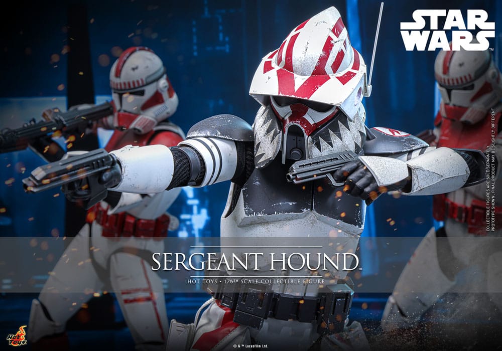 Star Wars: The Clone Wars Action Figure 1/6 Sergeant Hound 30 cm