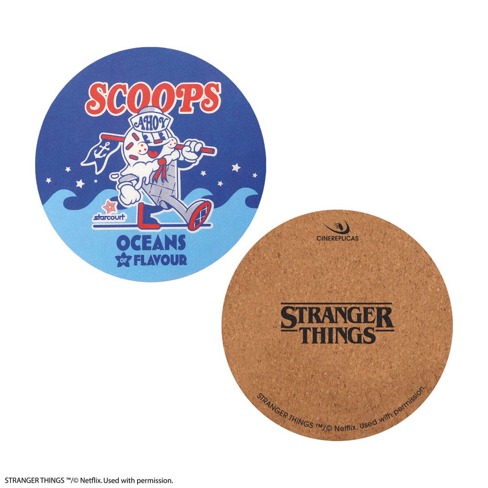 Stranger Things Scoops Ahoy Coaster 4-Pack