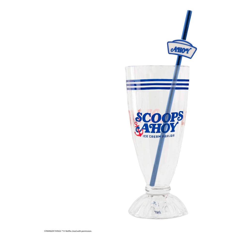 Stranger Things Milkshake Glass Set Scoops Ahoy