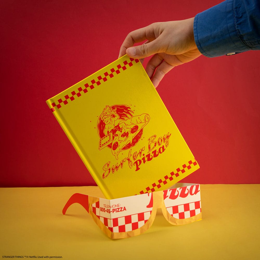 Stranger Things Notebook Surfer Boy Pizza Hardcover
