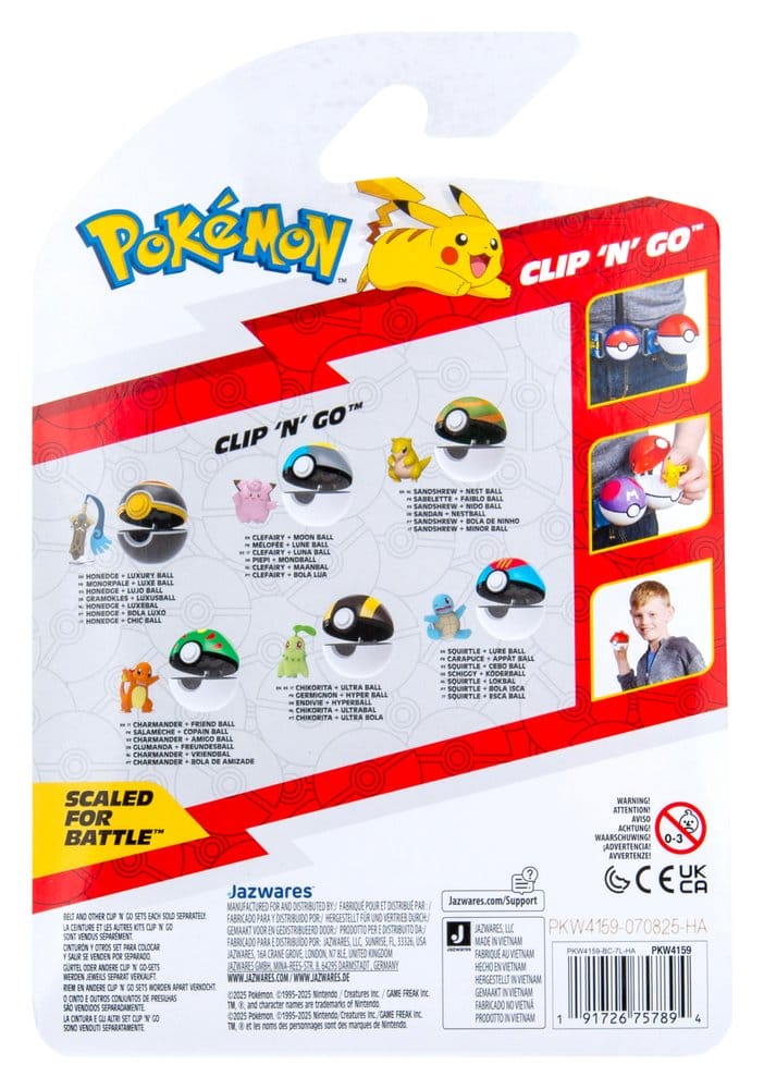Pokémon Clip 'n' Go Action Figure Wave 22 Honedge & Luxury Ball