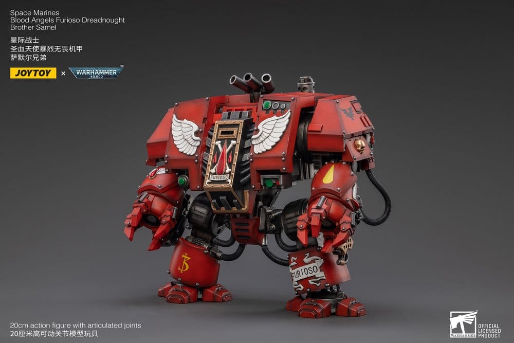 Warhammer 40,000 Action Figure Blood Angels Furioso Dreadnought Brother Samel 20 cm