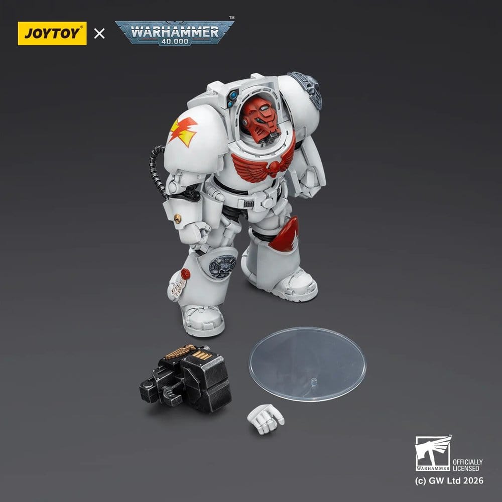 Warhammer 40,000 Action Figure White Scars Terminator 2 with Power Fist and Storm Bolter 14 cm