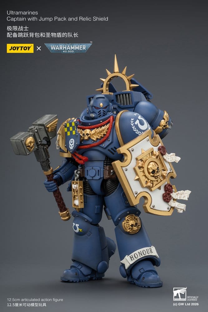 Warhammer Action Figure Ultramarines Captain 13 cm