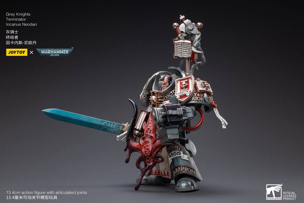 Warhammer 40k Action Figure 1/18 Grey Knights Terminator Incanus Neodan 13 cm