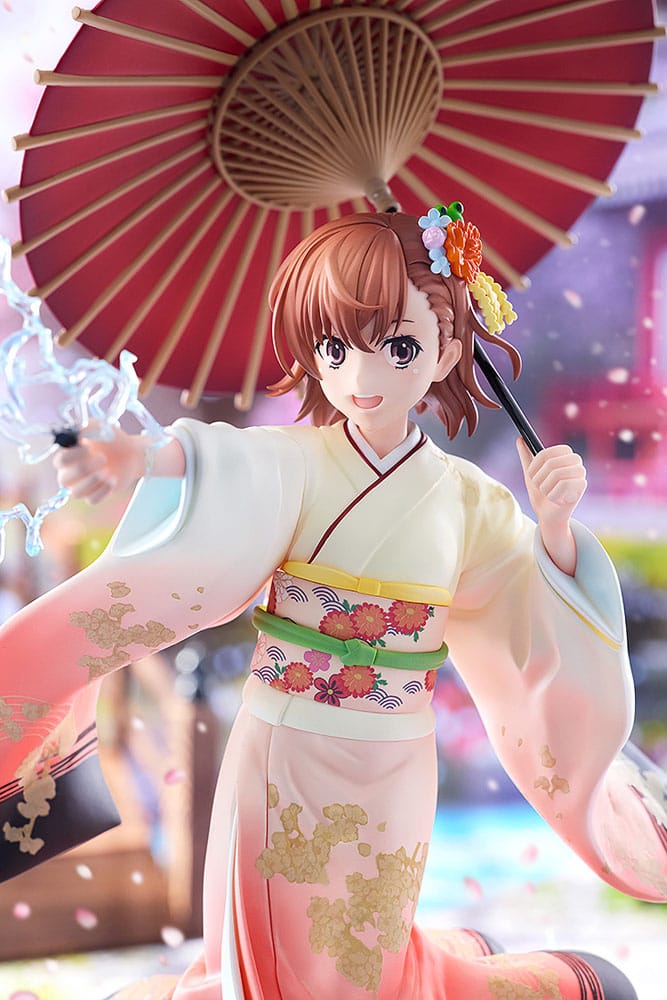A Certain Scientific Railgun T Statue 1/7 Mikoto Misaka Furisode Kimono Ver. 28 cm