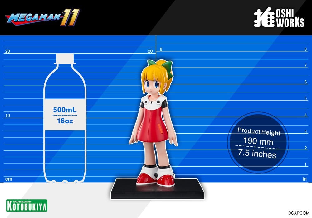 Mega Man Oshi Works PVC Figure Roll 19 cm