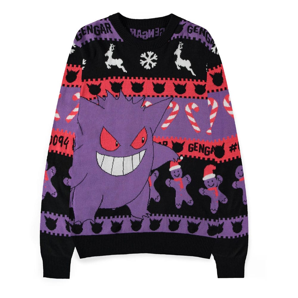 Pokémon Sweater Gengar (Christmas Jumper) Size S