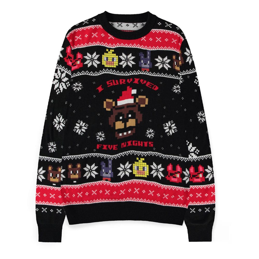 Five Nights at Freddy's Sweater Survived Five Nights (Christmas Jumper)
