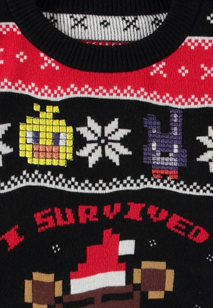 Five Nights at Freddy's Sweater Survived Five Nights (Christmas Jumper) Size S