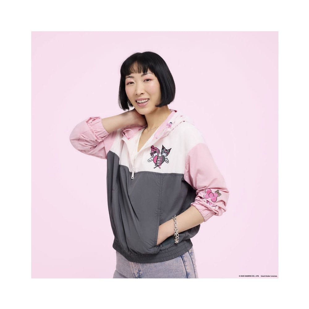 Sanrio by Loungefly Windbreaker Jacket My Melody and Kuromi Size M