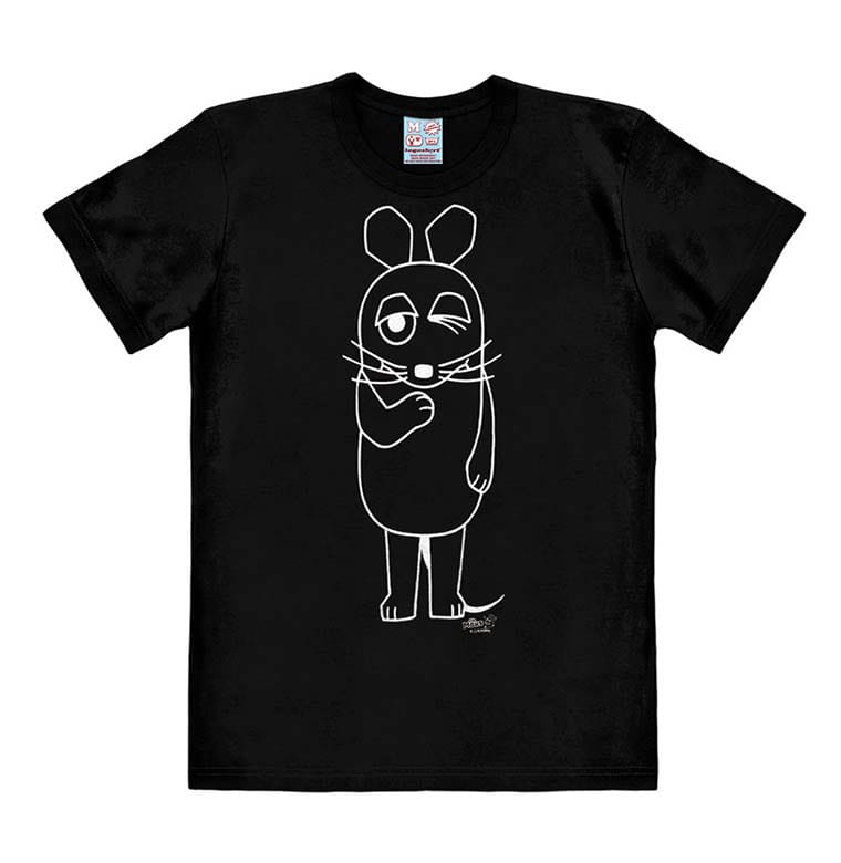 Die Sendung mit der Maus (The Show with the Mouse) Easy Fit T-Shirt Outline Size M