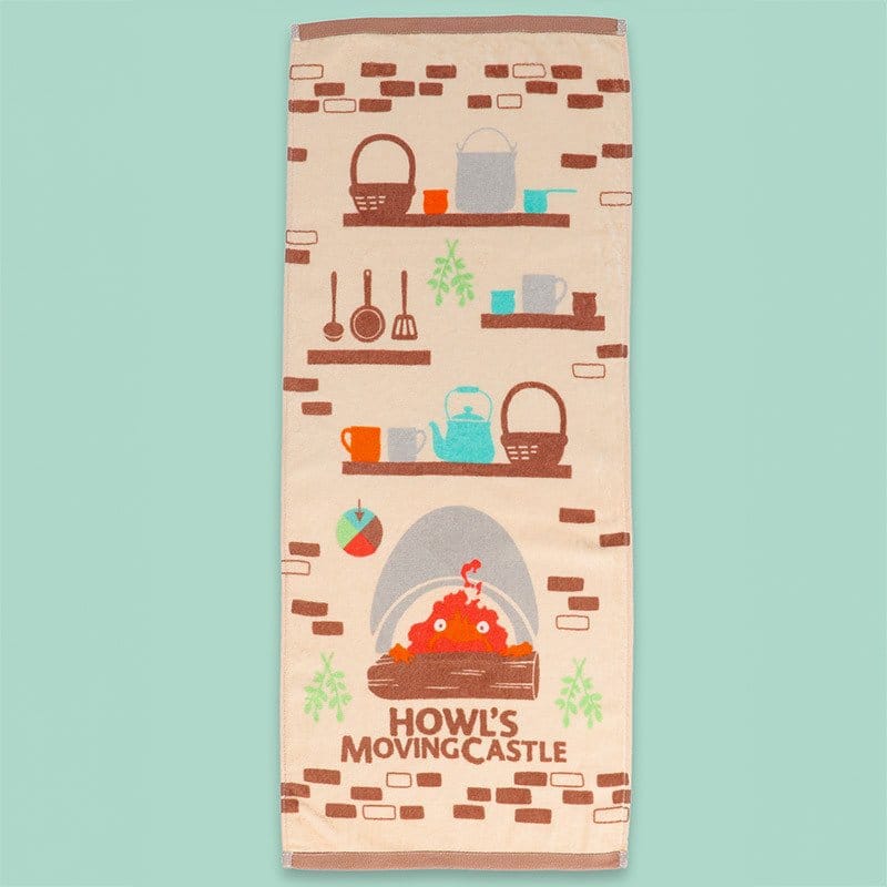 Howl’s Moving Castle Natsu Towel Cook with Calcifer 34 x 80 cm