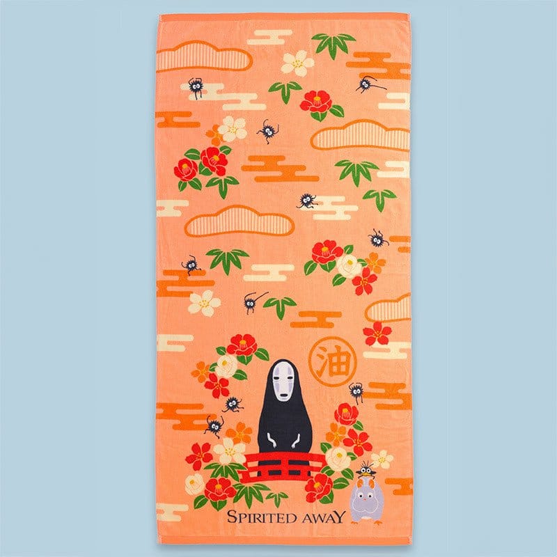 Spirited Away Towel No Face & Flowers 70 x 140 cm