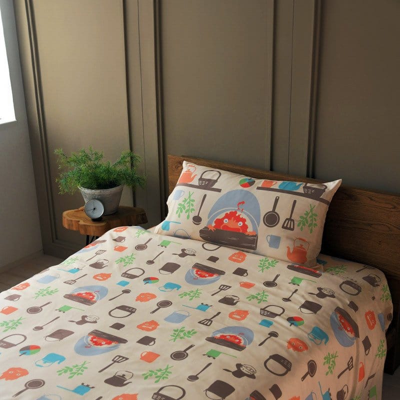 Howl’s Moving Castle Natsu Duvet Set Cook with Calcifer