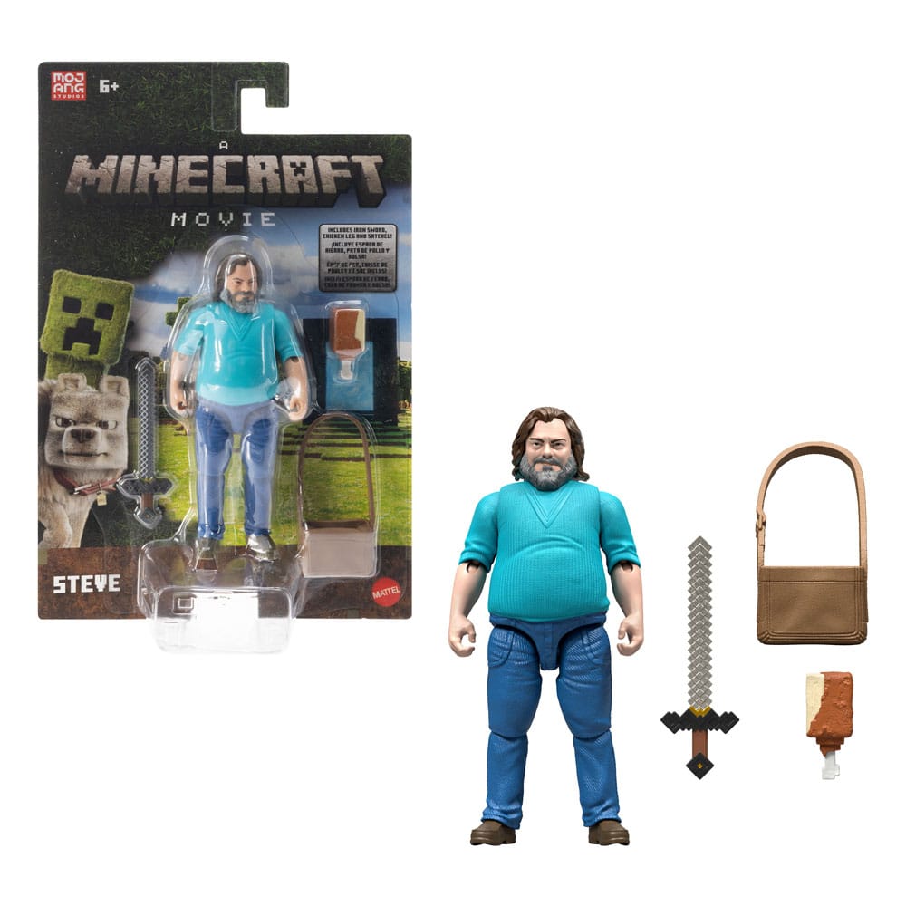 A Minecraft Movie Action Figure Steve 10 cm