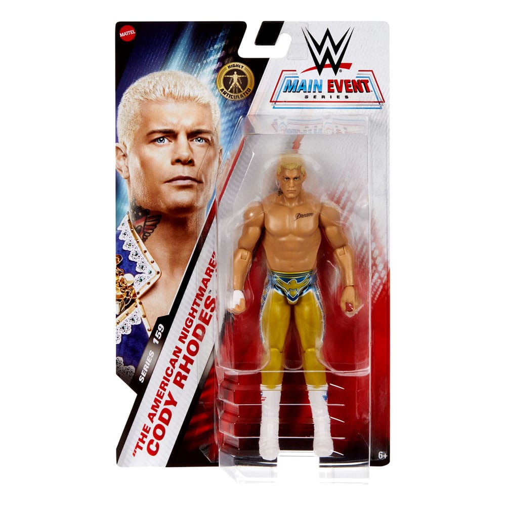 WWE Main Event Series Action Figure "The American Nightmare" Cody Rhodes 15 cm