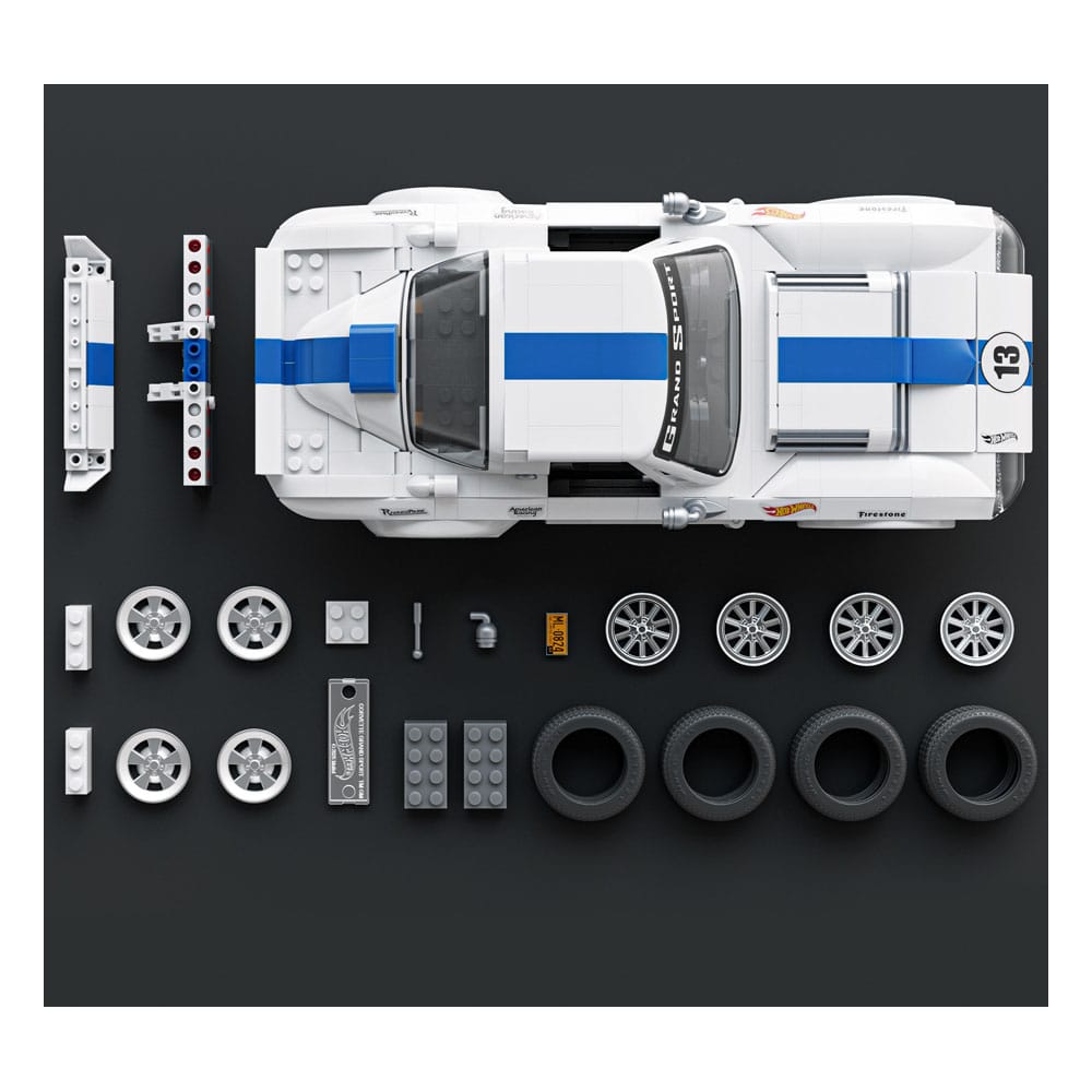 Mattel Brick Shop Hot Wheels Elite Series Building Set 1/16 Corvette Grand Sport