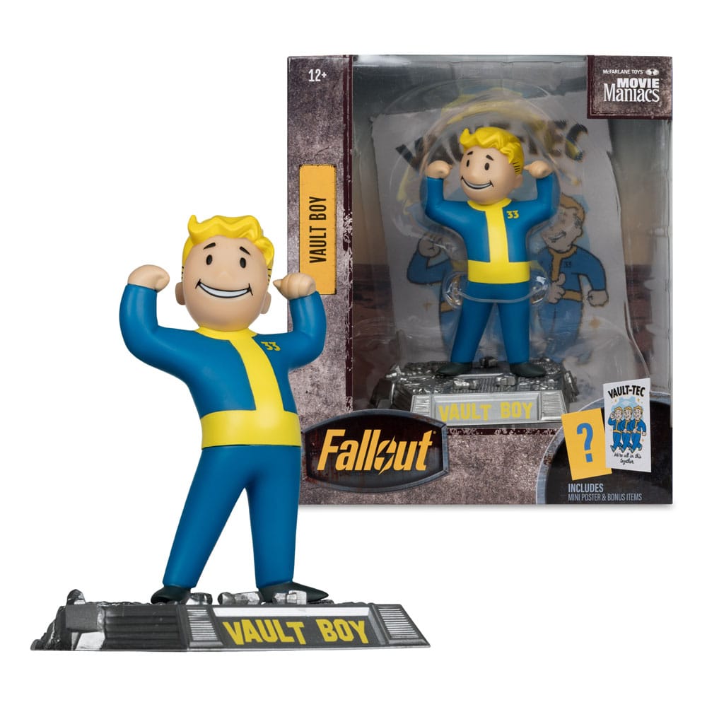 Fallout Movie Maniacs Action Figure Vault Boy Version 1 14 cm
