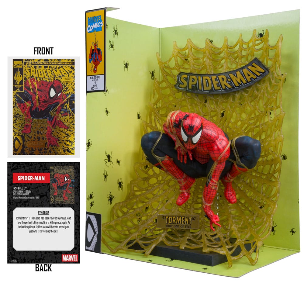 Marvel Collection PVC Statue 1/6 Spider-Man (Spider-Man # 1) (Gold Edition) (Gold Label) 15 cm