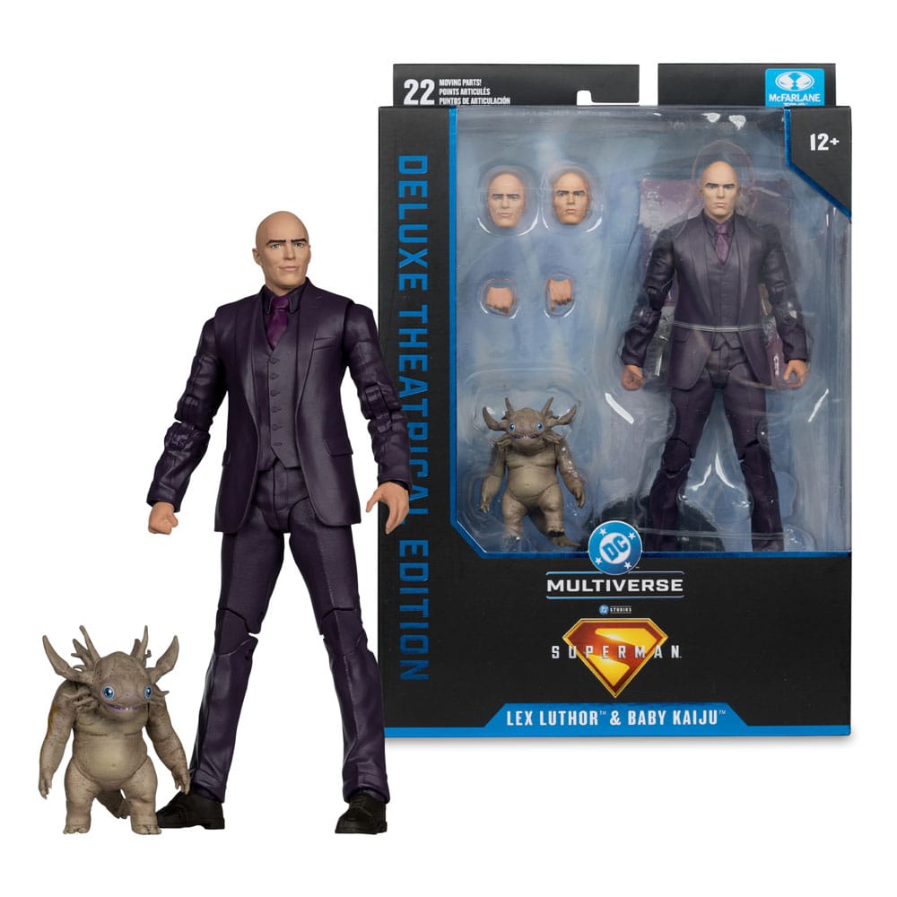 Superman (2025) DC Multiverse Deluxe Action Figure Lex Luthor with Baby Kaiju (Deluxe Theatrical Edition) 18 cm