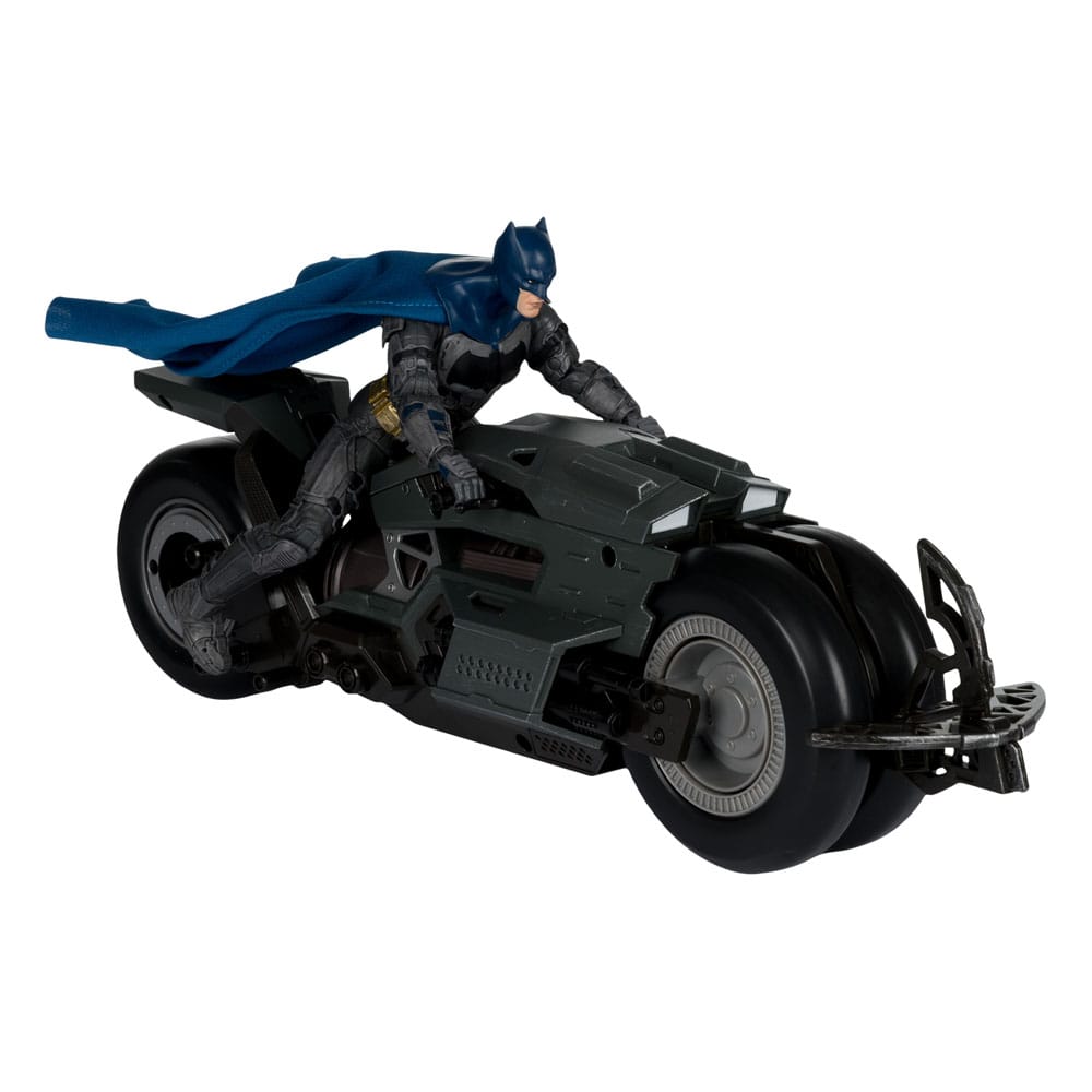 The Flash DC Multiverse Vehicle Batcycle with Batman