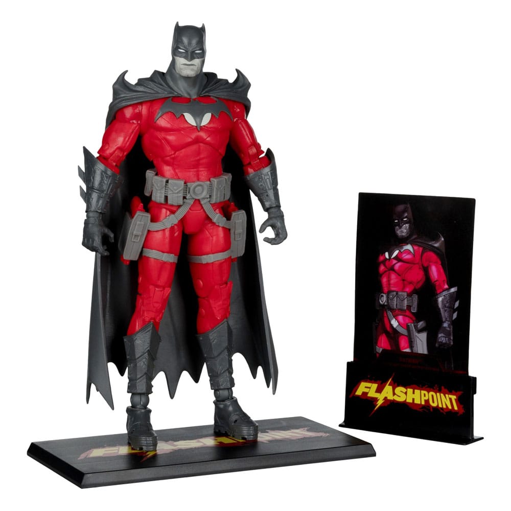 DC Multiverse Action Figure Batman (Flashpoint) (Black & White Accent Edition) (Gold Label) 18 cm