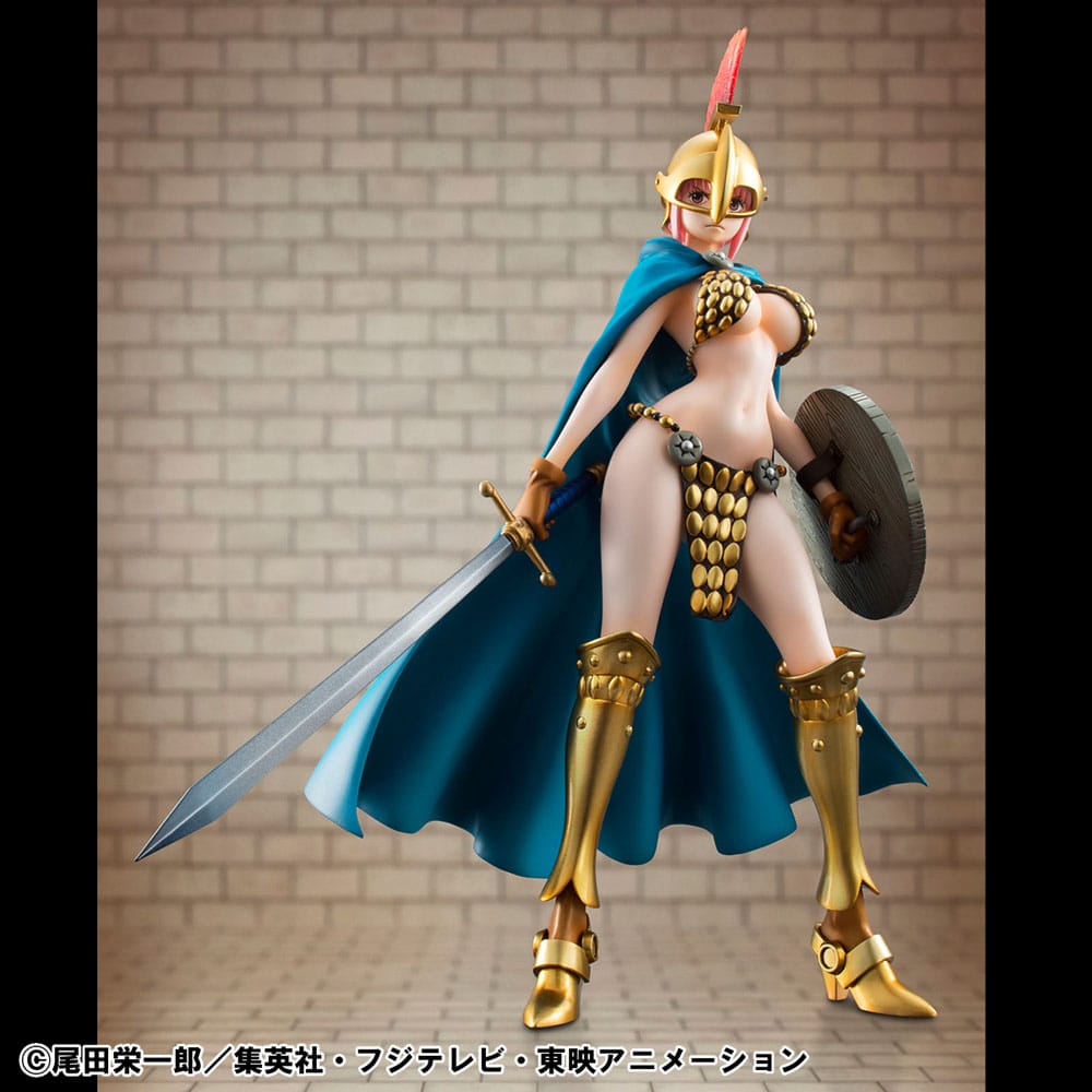One Piece P.O.P PVC Statue Gladiator Rebecca Sailing Again Super Limited Reprint Ver. 22 cm